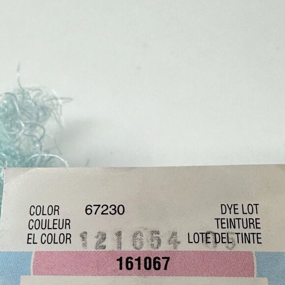 Bernat Baby Lash Yarn Lot 2 50 Grams 1.75 oz Gentle Green Blue 161067 Soft - Picture 7 of 11